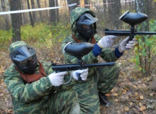 partie de paintball et scenarios differents
